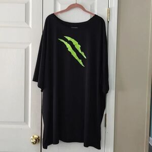 KS Sport black lime green polyester shirt  Sz 5XL Tall NWOT